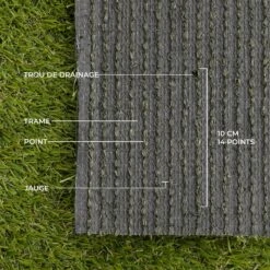 Gazon Synthétique 25mm -Jardin Et Extérieur AG25MID1X4SSG 05