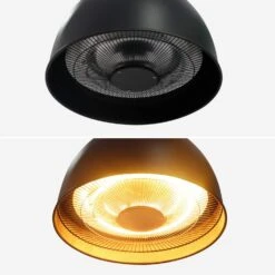 Parasol Chauffant électrique 1500W -Jardin Et Extérieur EHH1500LAPBK 04