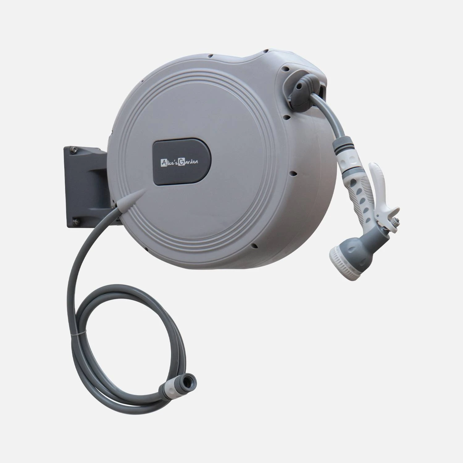 Dévidoir Mural Automatique Avec Tuyau D'arrosage, 30m 3 Dévidoir Mural Automatique Avec Tuyau D'arrosage, 30m