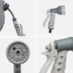 Dévidoir Mural Automatique Avec Tuyau D'arrosage, 30m 9 Dévidoir Mural Automatique Avec Tuyau D'arrosage, 30m -Jardin Et Extérieur EXWH30AR 03