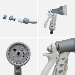Dévidoir Sur Roues Avec Tuyau D'arrosage, 30m -Jardin Et Extérieur EXWH30RT 03