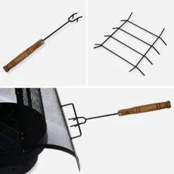 Brasero Cheminée D'extérieur -Jardin Et Extérieur FPLF107BK 05