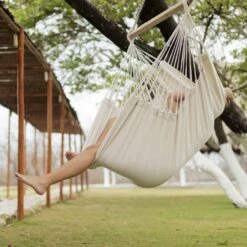 Chaise Hamac Polycoton 115 X 160 Cm 11 Chaise Hamac Polycoton 115 X 160 Cm -Jardin Et Extérieur HAMCOLCH115NAT 04