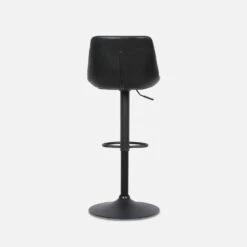 Tabouret Bar Réglable 60,5/81,5cm Simili Cuir (lot De 2) Couleur : Noir -Jardin Et Extérieur IBSAJPUX2BK 04