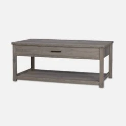 Table Basse Effet Bois, 1 Tiroir -Jardin Et Extérieur ICTBL110GY 01