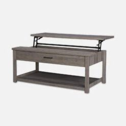 Table Basse Effet Bois, 1 Tiroir -Jardin Et Extérieur ICTBL110GY 03