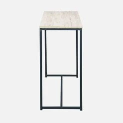 Console Métal Et Effet Bois Couleur : Noir -Jardin Et Extérieur ILFCT120BN 03