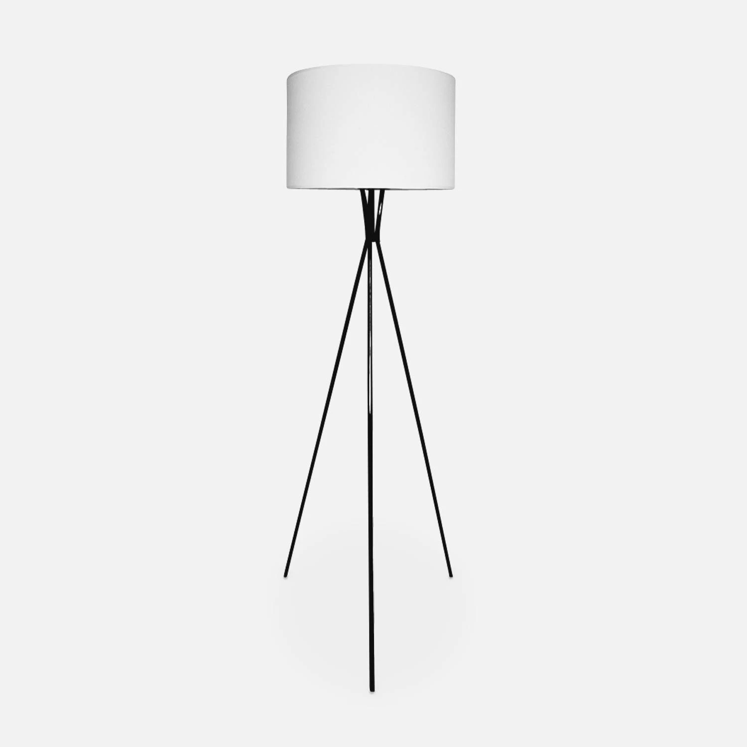 Lampadaire Filaire D'intérieur Tripode H 152cm Couleur : Blanc 5 Lampadaire Filaire D'intérieur Tripode H 152cm Couleur : Blanc – Image 3