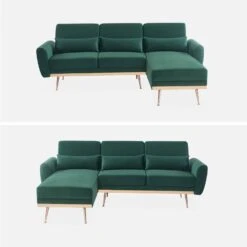 Canapé D'angle Convertible Réversible 3 Places -Jardin Et Extérieur ISOFABEDCVVDG 02