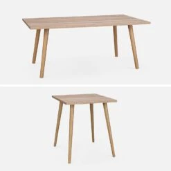 Table Basse Effet Bois (lot De 2) -Jardin Et Extérieur ISTABLX2NAT 03