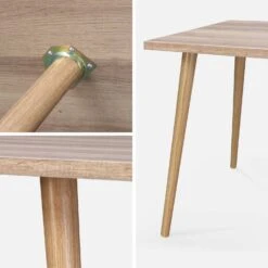 Table Basse Effet Bois (lot De 2) -Jardin Et Extérieur ISTABLX2NAT 04
