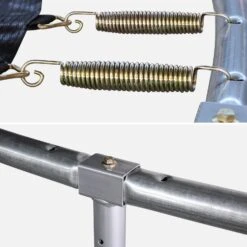 Trampoline 400cm Avec Pack D'accessoires Couleur : Gris -Jardin Et Extérieur KIT400GREY 05