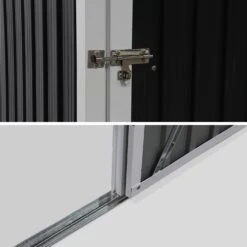 Abri De Jardin Métal 1,36m² -Jardin Et Extérieur MS127GY 04