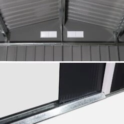 Abri De Jardin Métal 8,95m² -Jardin Et Extérieur MS884GY 04