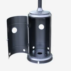 Parasol Chauffant Gaz 12,5kW Avec Housse De Protection Couleur : Noir -Jardin Et Extérieur PC1204HCBK 05