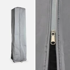 Parasol Chauffant Gaz 10.5KW Avec Housse De Protection -Jardin Et Extérieur PCKD7001PSGHC 05