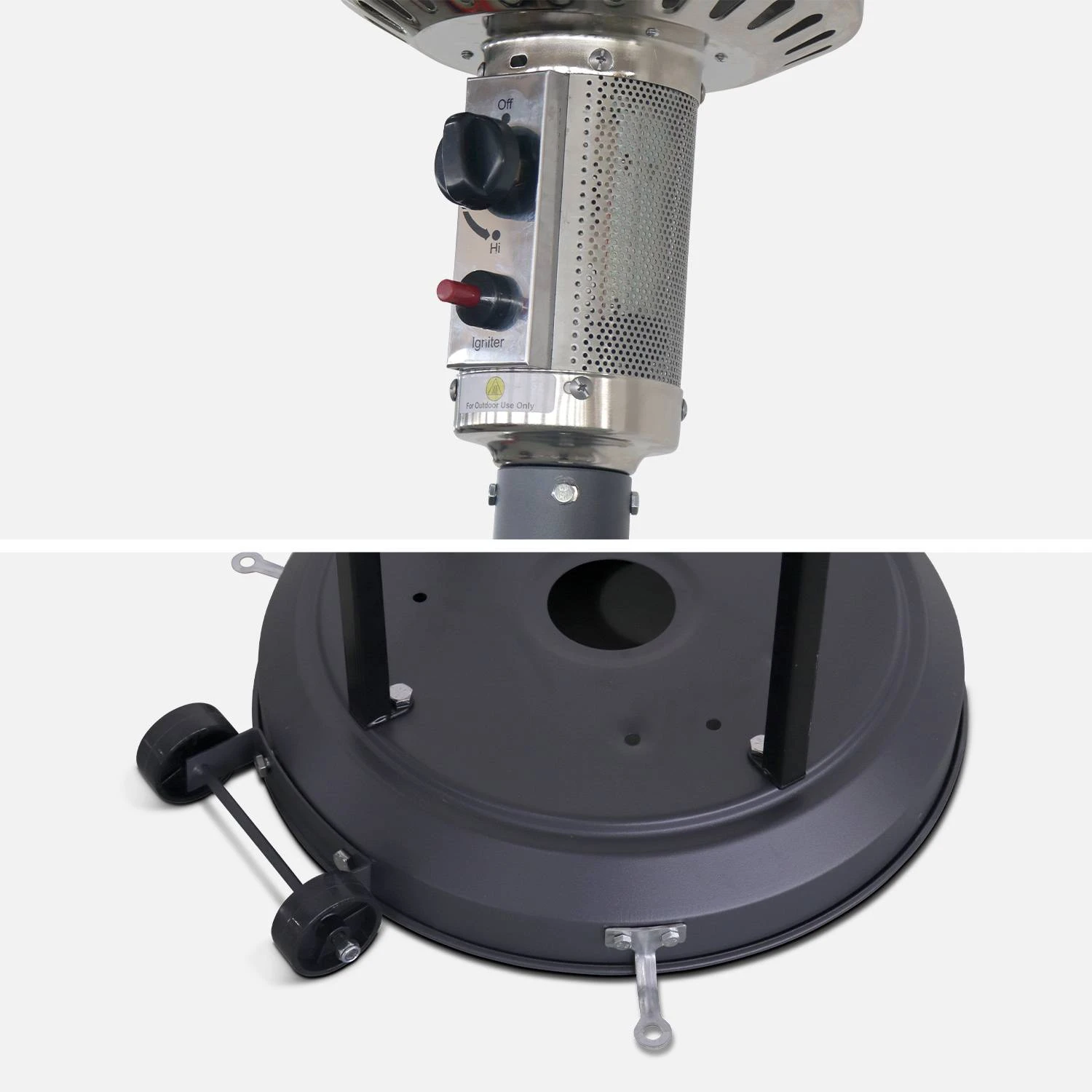 Parasol Chauffant Gaz 13kW Avec Housse De Protection 5 Parasol Chauffant Gaz 13kW Avec Housse De Protection – Image 3