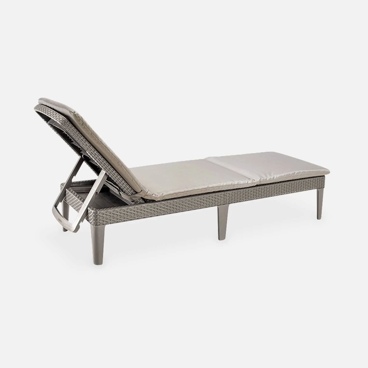 Bain De Soleil Imitation Rotin Multi Positions (lot De 2) Couleur : Cappuccino 6 Bain De Soleil Imitation Rotin Multi Positions (lot De 2) Couleur : Cappuccino – Image 4