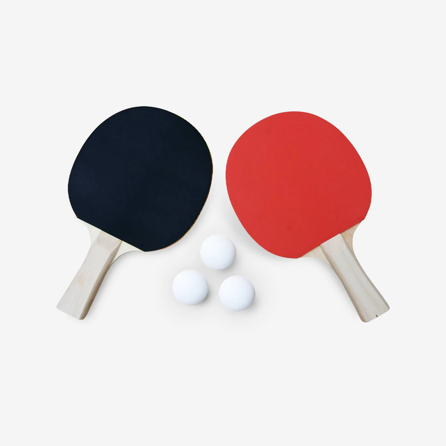 Raquette Ping Pong (lot De 2) + 3 Balles 2 Raquette Ping Pong (lot De 2) + 3 Balles