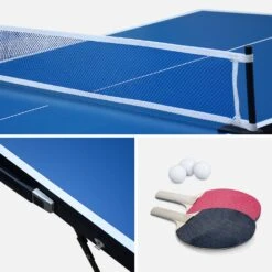 Mini Table Ping Pong Pliante Avec Accessoires -Jardin Et Extérieur PPT911BMINI 04