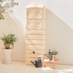 Récupérateur D'eau Mural Chastang 300L (lot De 2) Couleur : Beige -Jardin Et Extérieur REP300LBGX2 03