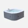 Spa Gonflable 4 Places Carré, Système Anti-gel Et Bâche -Jardin Et Extérieur SPA160LSGR 03