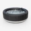 Spa Gonflable 6 Places Rond Simili Cuir, Ozonateur, Système Anti-gel, Couvercle -Jardin Et Extérieur SPACA069 01