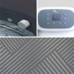 Spa Gonflable 8 Places Rond Massage Air-jets Wifi Ozonateur UVC Couvercle Tapis -Jardin Et Extérieur SPAMONO8 05