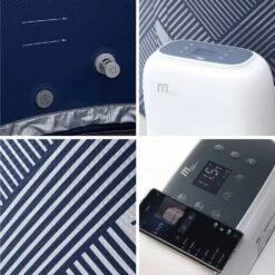 Spa Gonflable 6 Places Rond Massage Air-jets Wifi Ozonateur UVC Couvercle Tapis -Jardin Et Extérieur SPANAVAL6 07