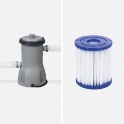 Piscine Gonflable Autoportée Ronde Avec Pompe Et Filtre , ∅4,5m -Jardin Et Extérieur SPBW450WK 03