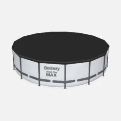 Piscine Hors Sol Tubulaire Ronde Avec Pompe, Filtre, Bâche Et échelle ∅4,5m -Jardin Et Extérieur SPBW460FPGY 02