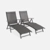 Lot De 2 Bains De Soleil Pliants