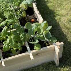 Carré Potager En Bois 90 X 90cm -Jardin Et Extérieur VG90 07