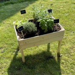 Carré Potager Pour Enfants En Bois Sur Pieds -Jardin Et Extérieur VGKIDS60 06