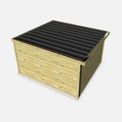 Abri De Jardin Bois 13m², Sapin Du Nord Traité Autoclave Ep.27mm 10 Abri De Jardin Bois 13m², Sapin Du Nord Traité Autoclave Ep.27mm -Jardin Et Extérieur WSAF33X33NAT 04