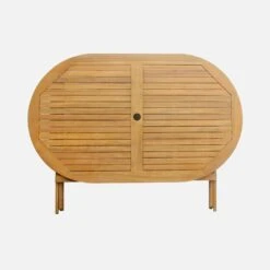 Table De Jardin Pliable Bois Ovale, 6 Chaises -Jardin Et Extérieur ac150o6 18a4e419bd2661613bd7fe920a7198fd