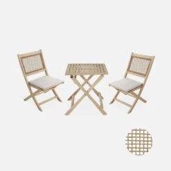 Table De Jardin Bistrot Pliable Bois 2 Chaises -Jardin Et Extérieur acbs60cansqse 8621455b722ffcb860f8761034073042