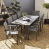 Table De Jardin Aluminium Et Textilène, 8 Chaises Empilables Couleur : Anthracite / Gris 2 Table De Jardin Aluminium Et Textilène, 8 Chaises Empilables Couleur : Anthracite / Gris -Jardin Et Extérieur af180r8at 7444295b27d7818c0266dac5c6c85b7a