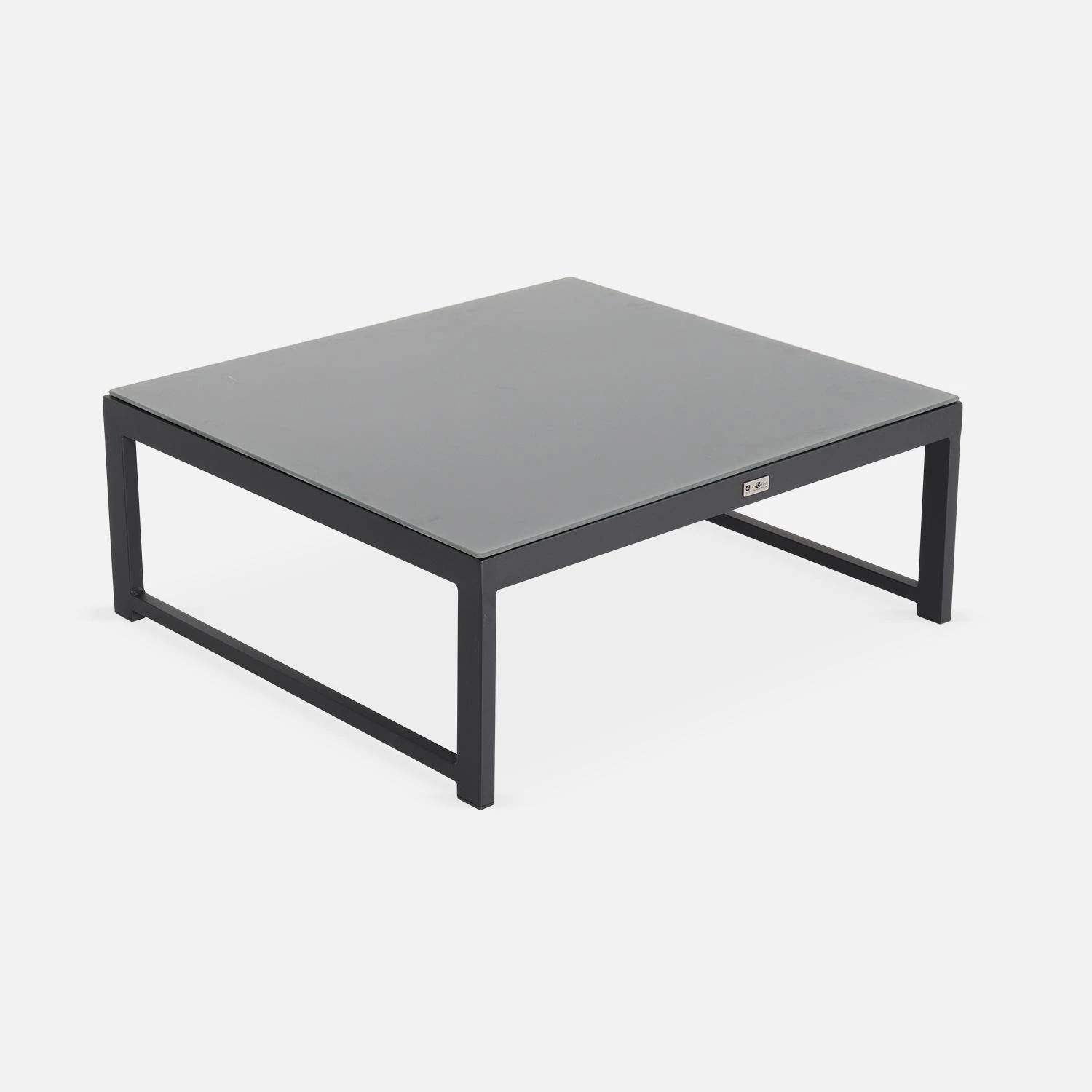 Salon De Jardin D'angle Aluminium 5 Places Couleur : Anthracite / Taupe 6 Salon De Jardin D'angle Aluminium 5 Places Couleur : Anthracite / Taupe – Image 4