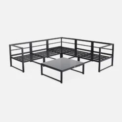 Salon De Jardin D'angle Aluminium 5 Places Couleur : Anthracite / Taupe 14 Salon De Jardin D'angle Aluminium 5 Places Couleur : Anthracite / Taupe -Jardin Et Extérieur af3004atbn 5007e0a96ab1f152f6ab34f24b51a895