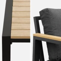 Salon De Jardin Aluminium Et Polywood 4 Places Couleur : Gris Foncé -Jardin Et Extérieur afpw3101atgy 82b9cc4368dee721b7551e824fde7803