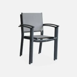 Fauteuils De Jardin Empilables Aluminium Et Textilène (lot De 2) Couleur : Gris Clair -Jardin Et Extérieur aftxchrx2atgy 6fe5a2f9e58d986a9b1e648221977ec5