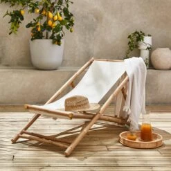 Chilienne Bambou , Toile Naturelle Pliable, Multi Positions 10 Chilienne Bambou , Toile Naturelle Pliable, Multi Positions -Jardin Et Extérieur bambchilx1nat d417c39e84a1ecc54726fc0806474a6c