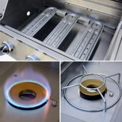 Barbecue Gaz 4 Brûleurs Dont 1 Feu Latéral Couleur : Noir -Jardin Et Extérieur bbq3593bk 4356e8ad3777d64d5e413b3ae465074a