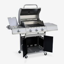 Barbecue Gaz 4 Brûleurs Dont 1 Feu Latéral Couleur : Noir -Jardin Et Extérieur bbq3593bk 5d04303c721d2ee6f2c3470ede364b42