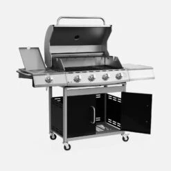 Barbecue Gaz 5 Brûleurs Dont 1 Feu Latéral Couleur : Noir 14 Barbecue Gaz 5 Brûleurs Dont 1 Feu Latéral Couleur : Noir -Jardin Et Extérieur bbq3594bk 2621c4a0cfa5f5d6e3caf641c2e85c42