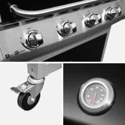 Barbecue Gaz 5 Brûleurs Dont 1 Feu Latéral Couleur : Noir 15 Barbecue Gaz 5 Brûleurs Dont 1 Feu Latéral Couleur : Noir -Jardin Et Extérieur bbq3594bk 8443ec91fea243d0ce25752b97cb5b32