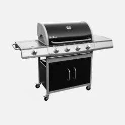 Barbecue Gaz 5 Brûleurs Dont 1 Feu Latéral Couleur : Noir 12 Barbecue Gaz 5 Brûleurs Dont 1 Feu Latéral Couleur : Noir -Jardin Et Extérieur bbq3594bk e92b123c1b268ac0bbf527cbbb13467b