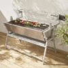 Rôtissoire Charbon Avec Tournebroche électrique -Jardin Et Extérieur bbqrot002ss 32bda851bbb525484f23ea00d3396d09