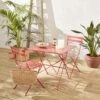 Table De Jardin Bistrot Pliable Métal, 2 Chaises Couleur : Terracotta -Jardin Et Extérieur bs70s2ter 34eb50d1d6c5d48f17a39420697c882b